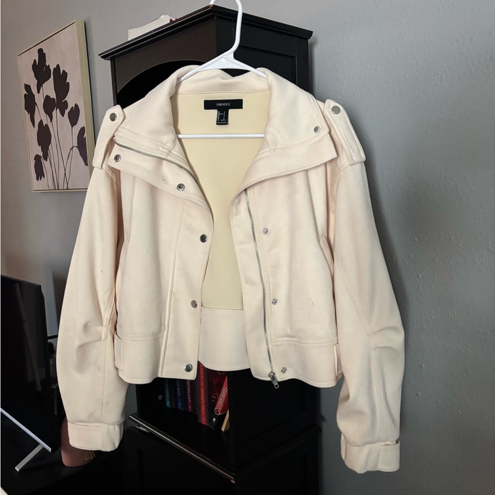 Forever 21 Cream Women's Jacket